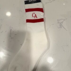 Better together White and Red Socks